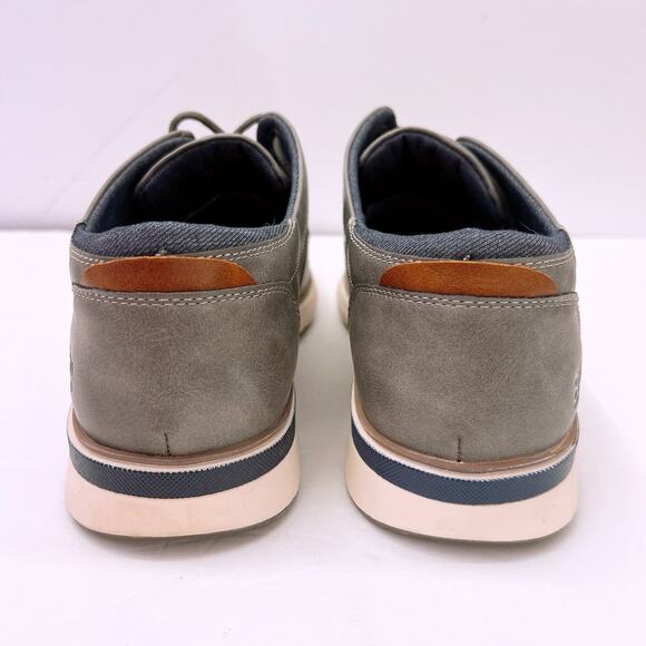 B-52 by Bullboxer Bryer Men’s Size US 12 Grey Leather Casual Dress Lace Up Shoes main image 8